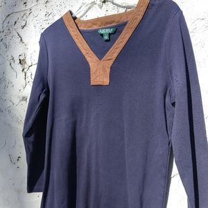 RALPH LAUREN BLOUSE.  SIZE LARGE